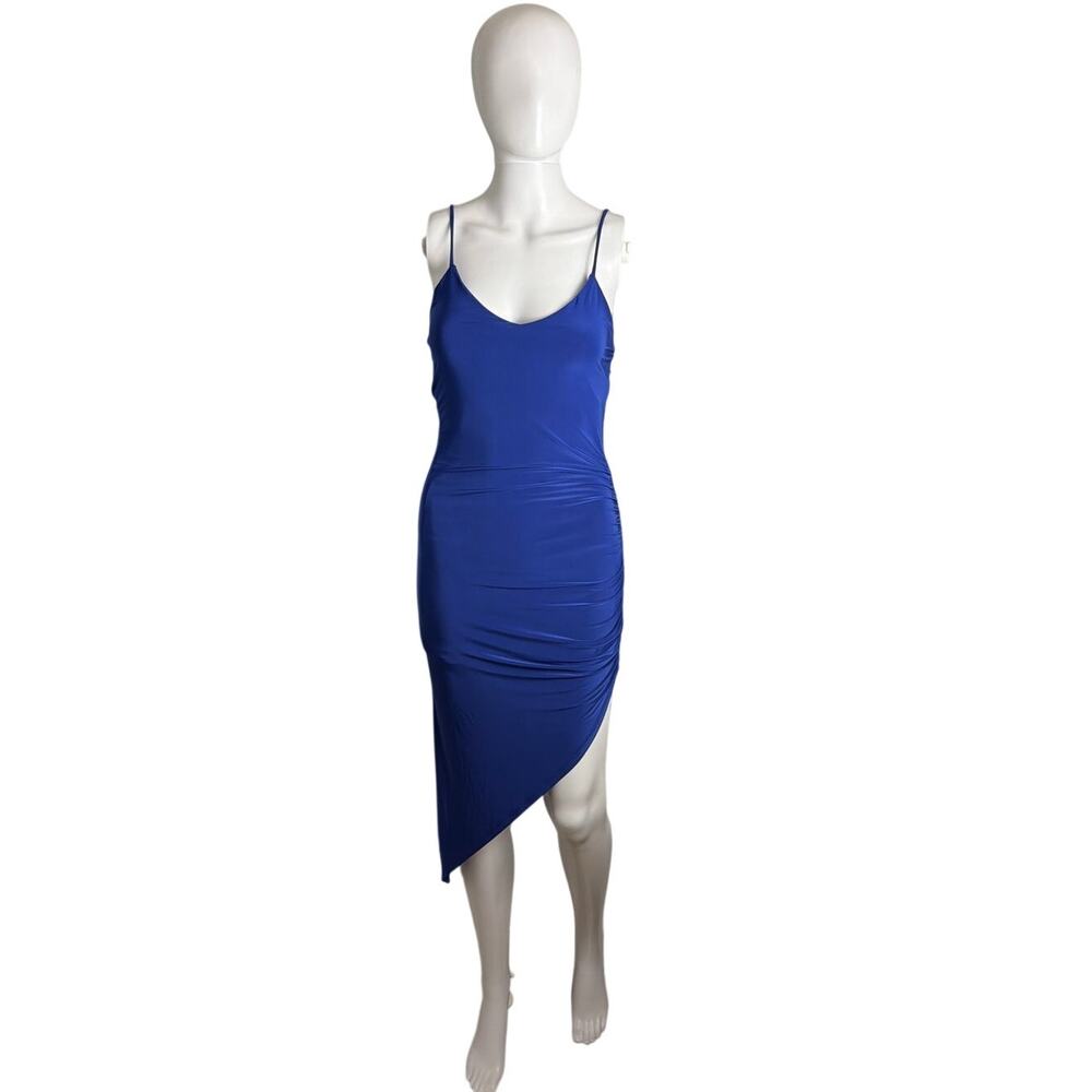 AllSaints Royal Blue Sleeveless Draped Dress Size 2 Women's